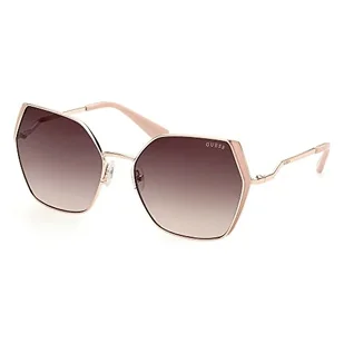 GUESS Gu7843 okulary damskie, Shiny Rose Gold, 61 - Okulary przeciwsłoneczne - miniaturka - grafika 1