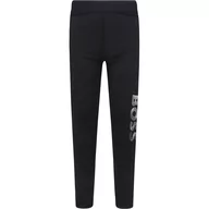Spodnie sportowe damskie - BOSS Kidswear Legginsy MAILLE | Slim Fit - miniaturka - grafika 1
