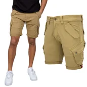 Odzież taktyczna i umundurowanie - Spodenki Alpha Industries Combat Short 116210 13 - Camel 30 - miniaturka - grafika 1