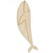 Zakładki do książek - Milin Zakładka drewniana - Wieloryb - Milin - miniaturka - grafika 1