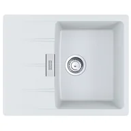 Zlewozmywaki - Franke Centro CNG 611-62 GSC Zlewozmywak granitowy jednokomorowy 62x50 cm biały polarny 114.0687.312 - miniaturka - grafika 1