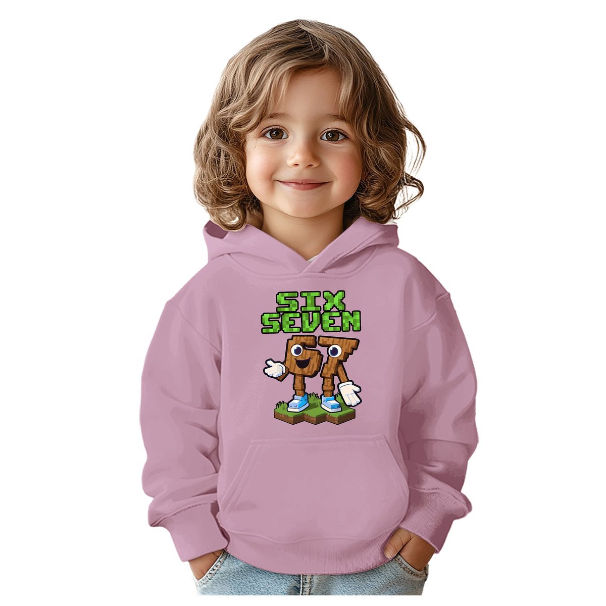 BLUZA DZIECIĘCA Z KAPTUREM 67 SIX SEVEN VIRAL 146-152 DLA DZIECKA PREZENT