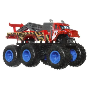 Hot Wheels, Monster Trucks 6-kołowa ciężarówka 1:64 The 909, HWN90 - Samochody i pojazdy dla dzieci - miniaturka - grafika 1