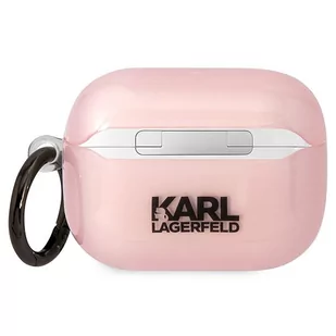 Karl Lagerfeld KLAPHNCHTCP Airpods Pro cover różowy/pink Ikonik Choupette - Akcesoria do słuchawek - miniaturka - grafika 2