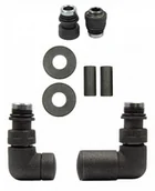 Zawory i kraniki - Zawór regulacyjny Vision ciemny grafit strukturalny prawy GZ1/2 All in One - miniaturka - grafika 1