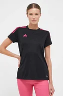 Koszulki sportowe damskie - adidas Performance t-shirt treningowy Tiro 23 kolor czarny - miniaturka - grafika 1