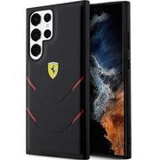 Etui i futerały do telefonów - Ferrari FEHCS23LPBAK S23 Ultra S918 czarny/black hardcase Hot Stamp Lines - miniaturka - grafika 1