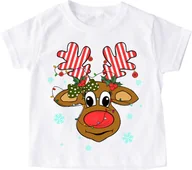 Koszulki dla dziewczynek - Koszulka z reniferkiem dla dziecka santa59 - miniaturka - grafika 1