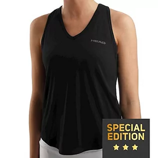 Koszulki i topy damskie - Head damska koszulka Janet Tank-Top Special Edition, biała odzież wierzchnia, czarna, M - grafika 1