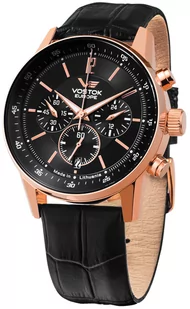Zegarek Zegarek Vostok Europe VK63-560B689 Limousine GAZ-14 Chronograph Quartz 43mm - Zegarki męskie - miniaturka - grafika 1