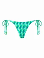 Stroje kąpielowe - Seafolly Dół od bikini Sorrento 40651-277 Zielony - miniaturka - grafika 1
