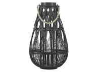 Świeczniki - Beliani Lampion czarny 56 cm TONGA - miniaturka - grafika 1