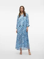 Sukienki - Vero Moda Sukienka w kolorze błękitno-białym - miniaturka - grafika 1