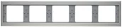 Klawisze i ramki - Berker Ramka potrójna pięciokrotna pozioma K.5 stal nierdzewna - miniaturka - grafika 1