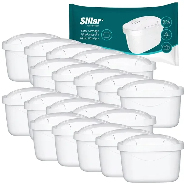 24x Filtr do wody Sillar do dzbanek filtrujący Aquaphor Wessper szklany