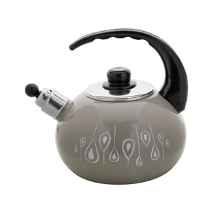 Czajnik emaliowany na indukcję i gaz Emalia Polska Pleszew Sally 2,2 l beżowy - Czajniki na gaz - miniaturka - grafika 1
