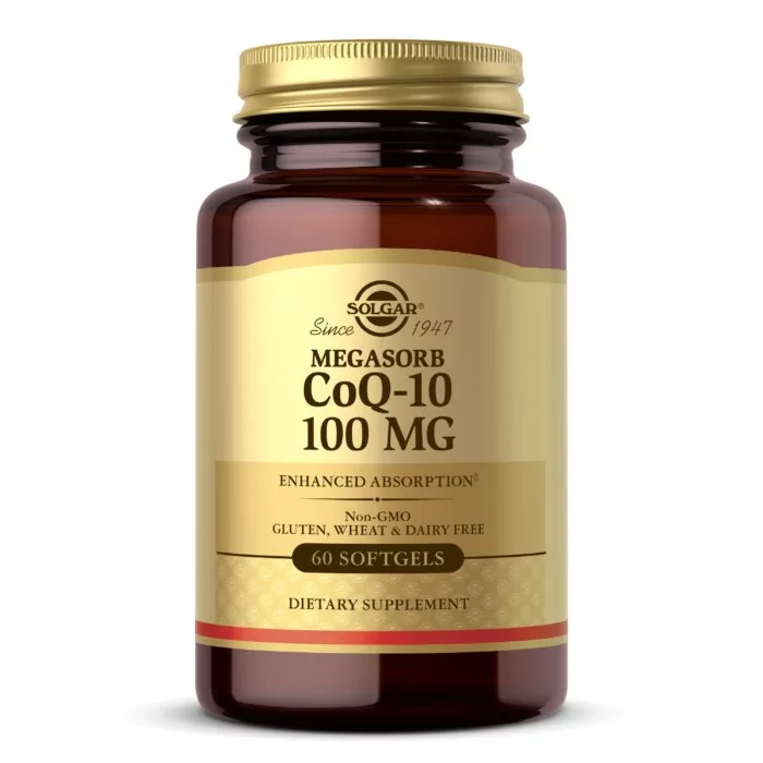Solgar, Megasorb Koenzym Q10 100 mg, 60 kaps.
