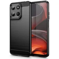 Etui i futerały do telefonów - Etui TECH-PROTECT TPUCarbon do Motorola Moto G15/G15 Power Czarny - miniaturka - grafika 1