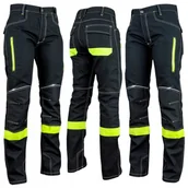 Odzież robocza - Spodnie robocze męskie Odblaskowe Ostrzegawcze BHP Wytrzymałe ochronne 54 - miniaturka - grafika 1