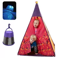 Namioty i tipi dla dzieci - KinderSafe Domek dla dzieci Tipi Namiot indiański + projektor NK1086 NK1086 - miniaturka - grafika 1