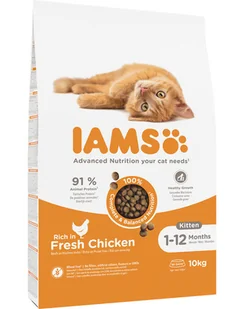 IAMS for Vitality karma dla kociąt ze świeżym kurczakiem 10 kg - - Sucha karma dla kotów - miniaturka - grafika 1