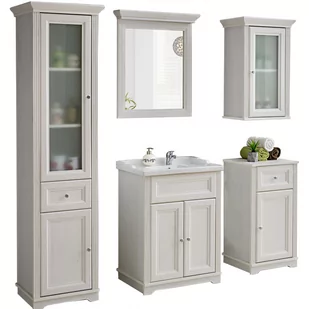 Zestaw Mebli do Łazienki Set 60 cm Palace White Comad Biały Andersen - Meble łazienkowe - miniaturka - grafika 1