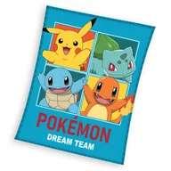 Koce i narzuty dla dzieci - Kocyk Coral POKEMON Koc 110x140 cm dla dzieci CARBOTEX POK2408036 - miniaturka - grafika 1