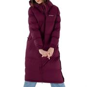 Kurtki i kamizelki sportowe damskie - Kurtka Columbia Pike Lake Insulated Hooded Long Puffer 1976204616 - fioletowa - miniaturka - grafika 1