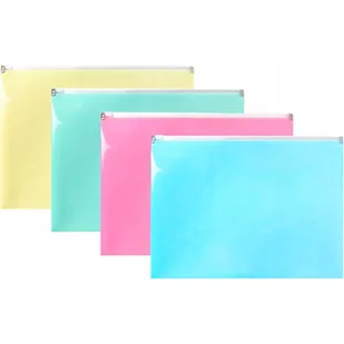 Teczka na suwak A5 PP pastel mix (10 szt.) TSP-A5 BIURFOL - Segregatory - miniaturka - grafika 1
