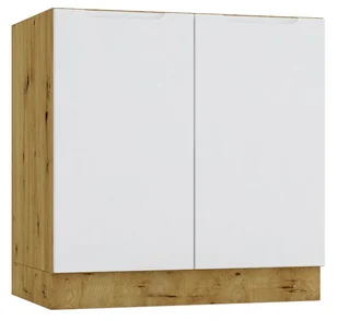 Szafka pod zlew 80 cm dąb artisan + szary d1 E0-T05 - Szafki kuchenne - miniaturka - grafika 1