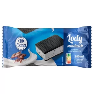 Carrefour Extra Lody sandwich o smaku śmietankowym 180 ml - Lody i desery lodowe - miniaturka - grafika 1