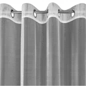 Firany i zasłony dla dzieci - ﻿Gotowa firanka biała ażurowa siatka 300x145 woal - miniaturka - grafika 1