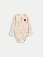 Body dla niemowląt - Coccodrillo Body dziecięce ZC4112101BBN Beżowy - miniaturka - grafika 1