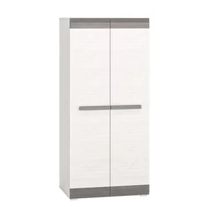 Szafa dwudrzwiowa BLANCO 01 sosna śnieżna/new gray - Szafy - miniaturka - grafika 1