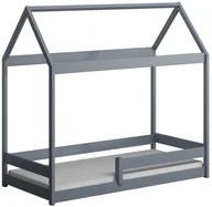 Łóżka dla dzieci i młodzieży - Szare łóżko drewniane dla dziecka typu domek Tiffi 3X - miniaturka - grafika 1