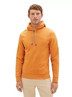 Bluzy męskie - TOM TAILOR Bluza męska, 32243 – Tomato Cream Orange, L - miniaturka - grafika 1