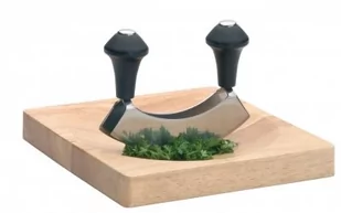 Kitchen Craft tasak sprawia ze stali nierdzewnej z dwoma ostrzami, w opakowaniu na prezent KCHACHOIRSET - Noże kuchenne - miniaturka - grafika 1