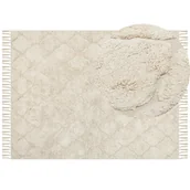 Dywany - Dywan bawełniany 160 x 230 cm beżowy SILCHAR - miniaturka - grafika 1