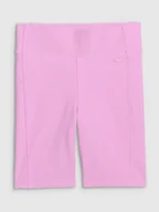 Legginsy - Damskie legginsy krótkie basic 4F 4FRSS25TSTIF020 - różowe - miniaturka - grafika 1