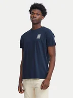 Koszulki męskie - Blend T-Shirt 20716481 Granatowy Regular Fit - miniaturka - grafika 1