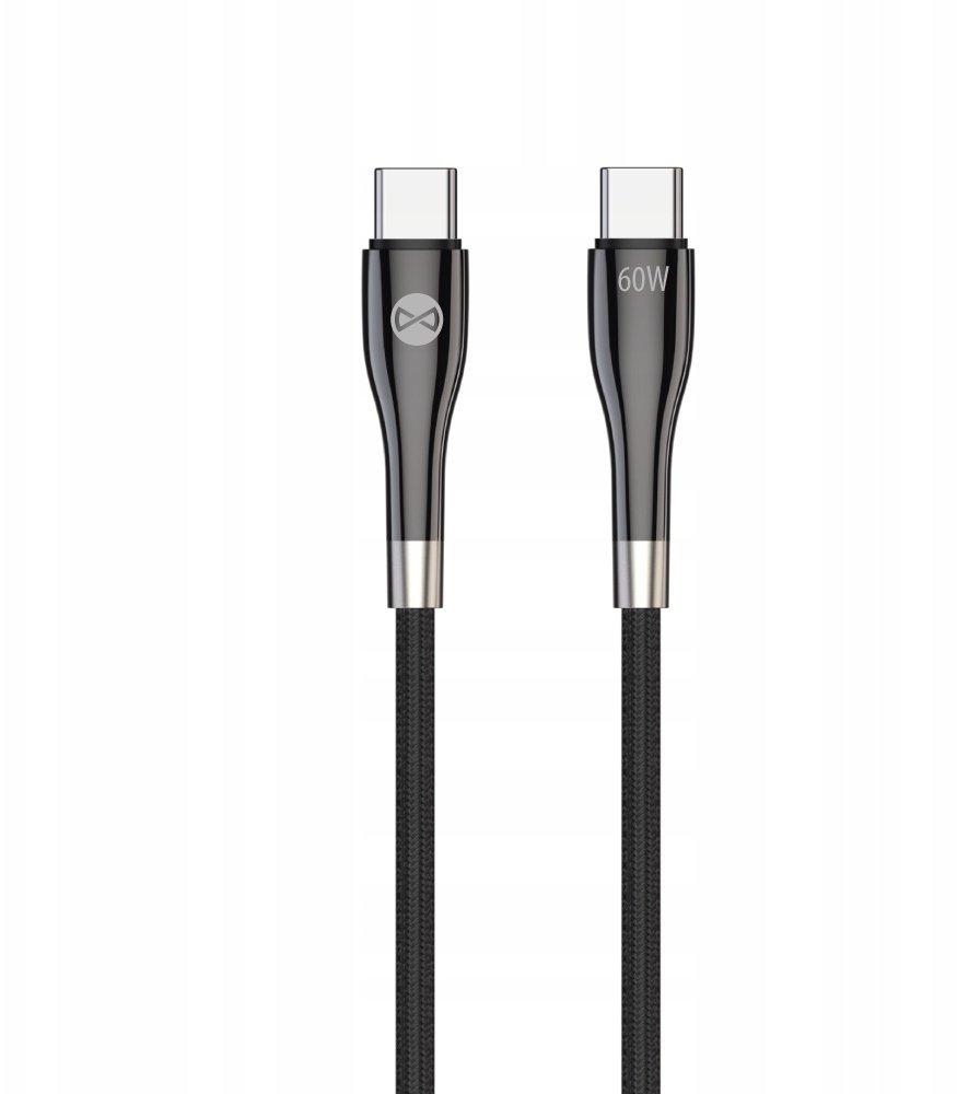 Forever kabel Sleek USB-C - USB-C 2,0 m 60W czarny