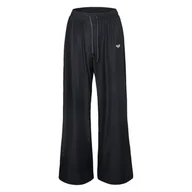 Spodnie damskie - Damskie Spodnie ROXY RISE & VIBE RIB WIDE LEG PANTS ERJNP03556-KVJ0 – Czarny - miniaturka - grafika 1