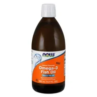 Witaminy i minerały - Now Foods FOODS FOODS Omega-3 Fish Oil Liquid 500ml Cytryna - miniaturka - grafika 1