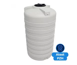 Zbiornik plastikowy biały, beczka 2000 l (średnica: 116 cm) - Beczki - miniaturka - grafika 1