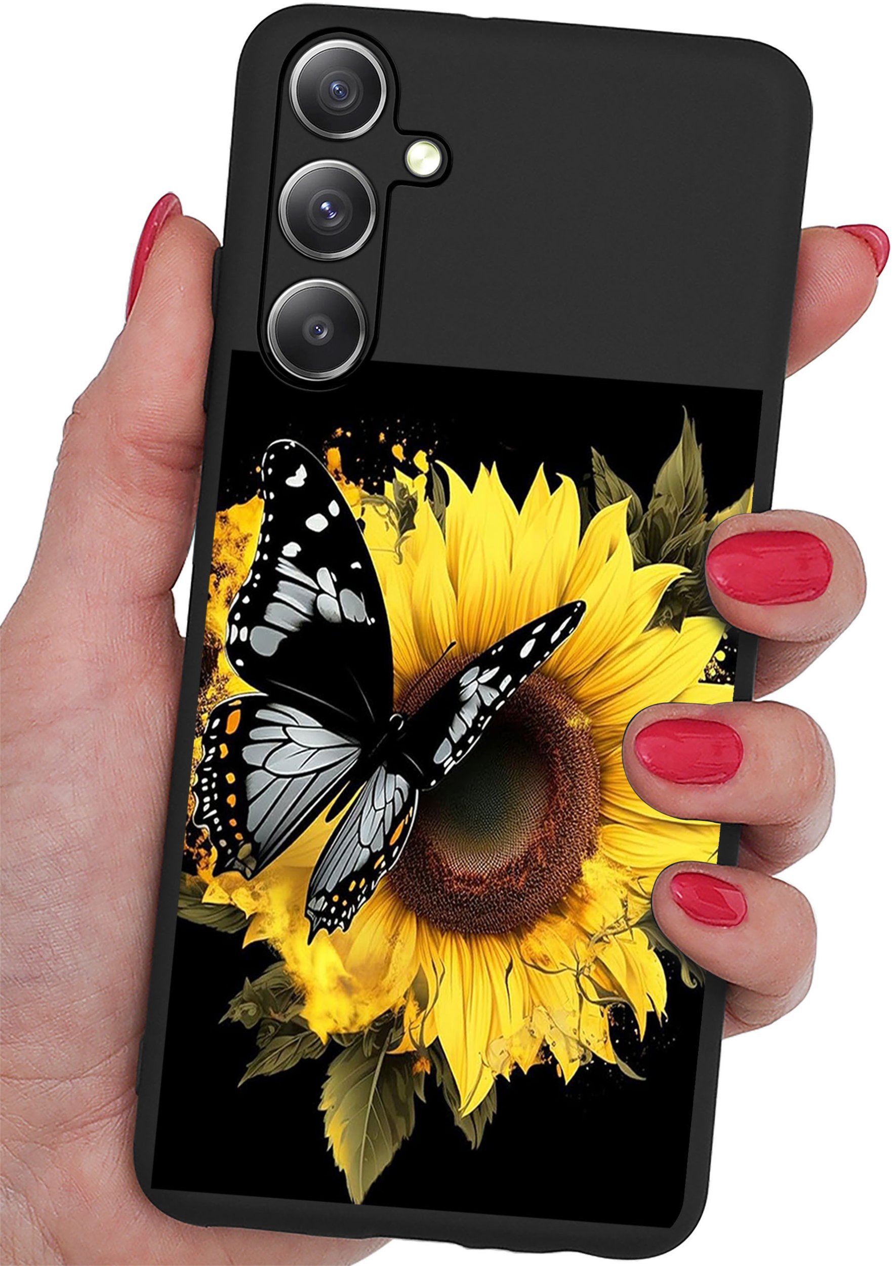 ETUI do Samsung Galaxy S25 WZORY SILIKONOWE MATT CASE + SZKŁO 9H