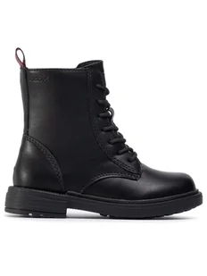 Geox Kozaki J Eclair G. D J049QD 000BC C9999 M Czarny - Buty dla dziewczynek - miniaturka - grafika 1