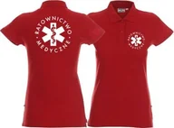 Odzież robocza - Promostars LPP - Koszulka Polo damska RATOWNICTWO MEDYCZNE czerwona - miniaturka - grafika 1