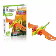 Klocki - PTEROZAUR KLOCKI PIANKOWE PUZZLE MIĘKKIE 3D 43EL - miniaturka - grafika 1