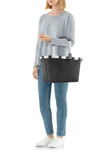 Koszyk / torba na zakupy Reisenthel Carrybag - rhombus black - Torby i wózki na zakupy - miniaturka - grafika 5
