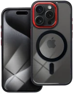 Etui i futerały do telefonów - Futerał COLOR EDGE MAG COVER kompatybilny z MagSafe do IPHONE 17 Pro Max czarno czerwony - miniaturka - grafika 1